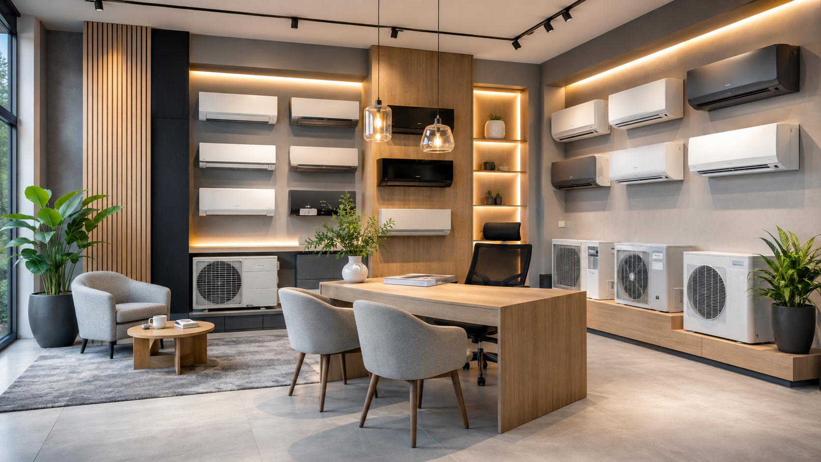 Showroom ACC Store w Krośnie z ekspozycją urządzeń HVAC